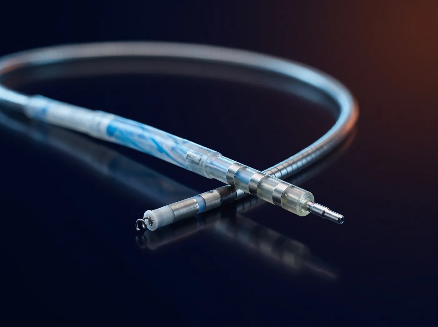 Active fixation lead tip with helix, built at Proton MedTech